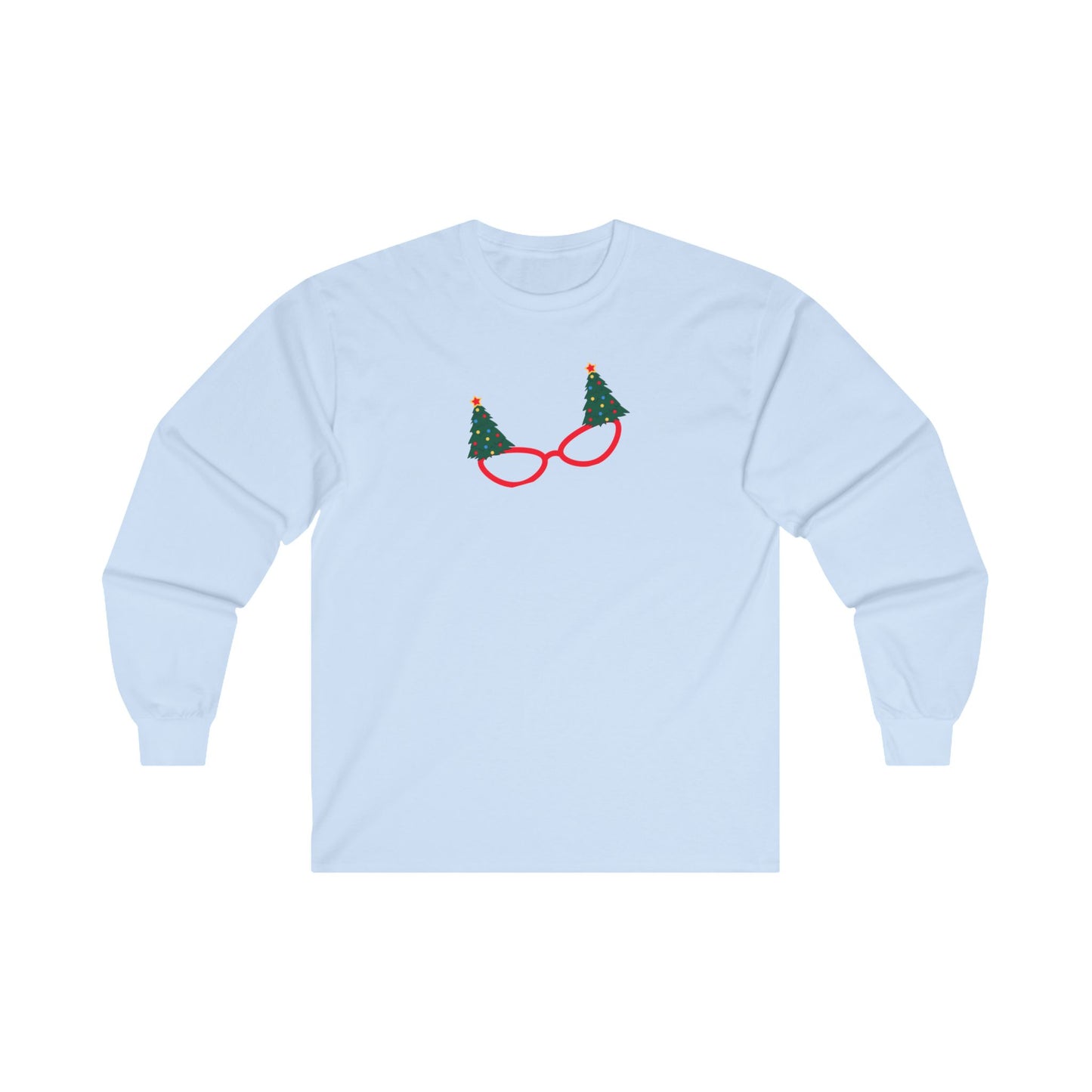 Cat Eye Christmas Unisex Ultra Cotton Long Sleeve Tee