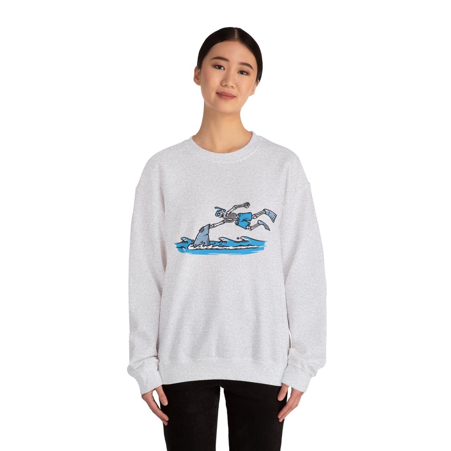 Shark Skelly Unisex Heavy Blend™ Crewneck Sweatshirt