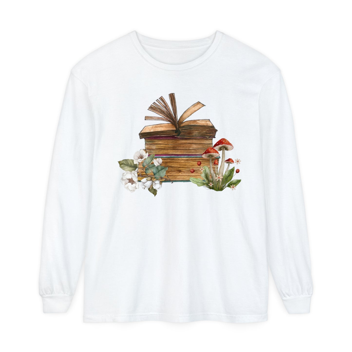 Vintage Books Unisex Garment-dyed Long Sleeve T-Shirt