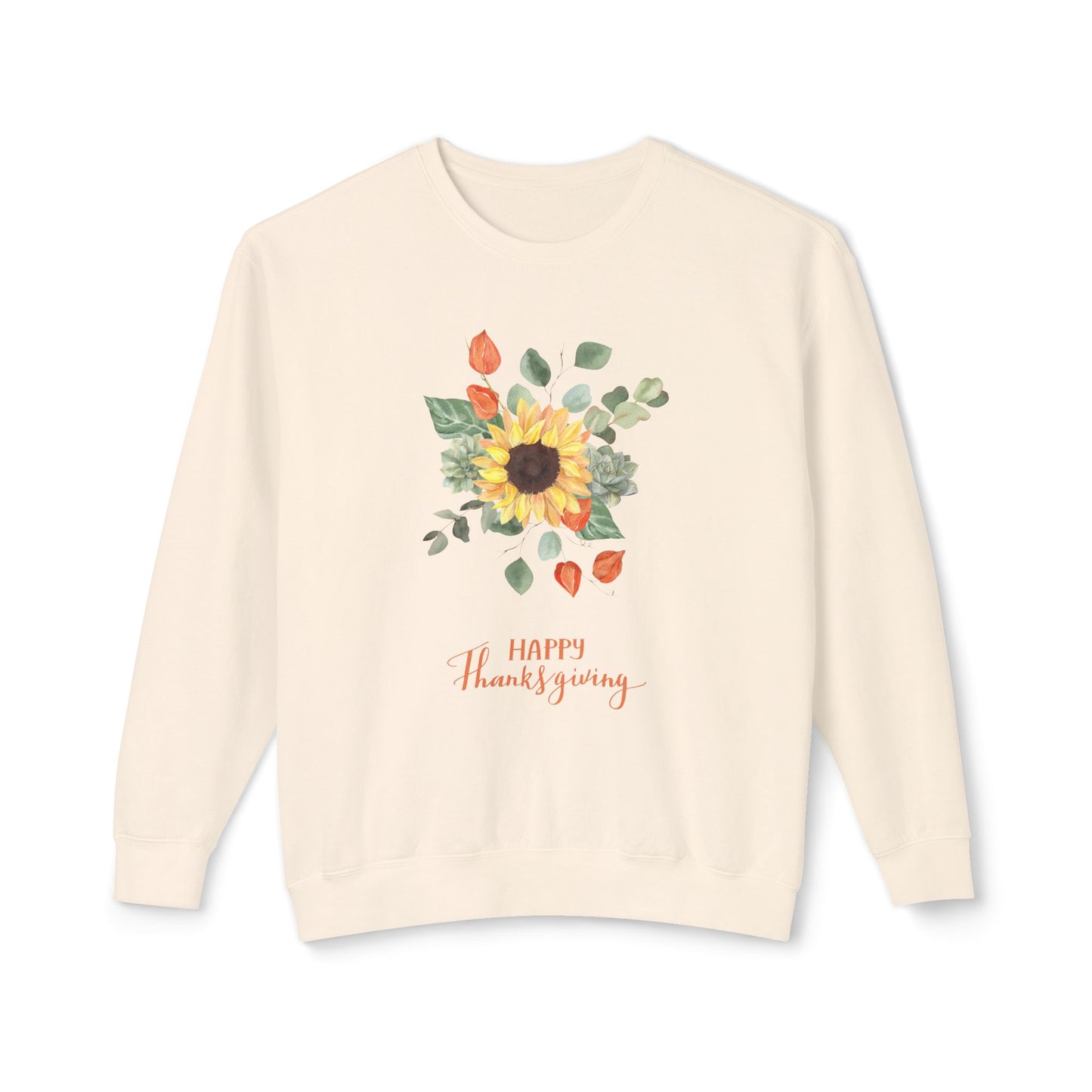 Floral TG Unisex Lightweight Crewneck Sweatshirt