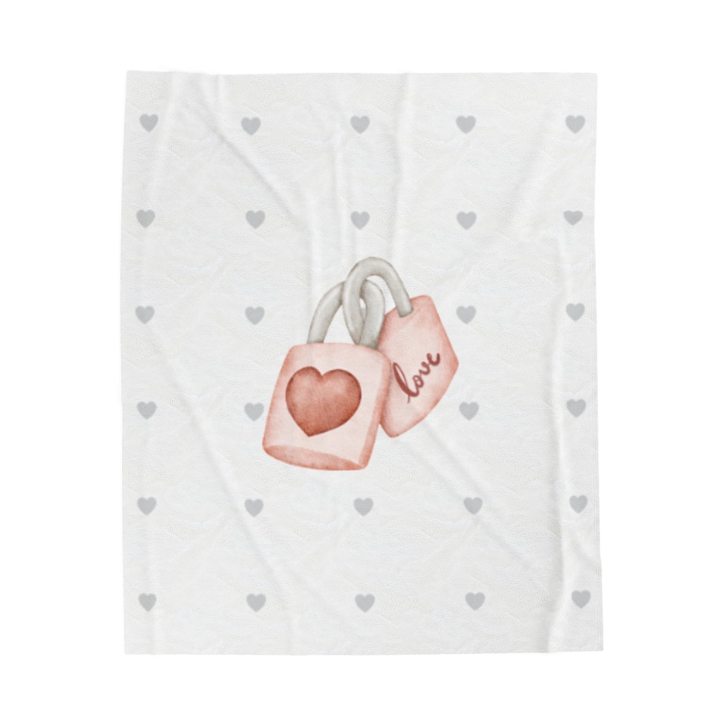 Love Locks Valentine Plush Blanket