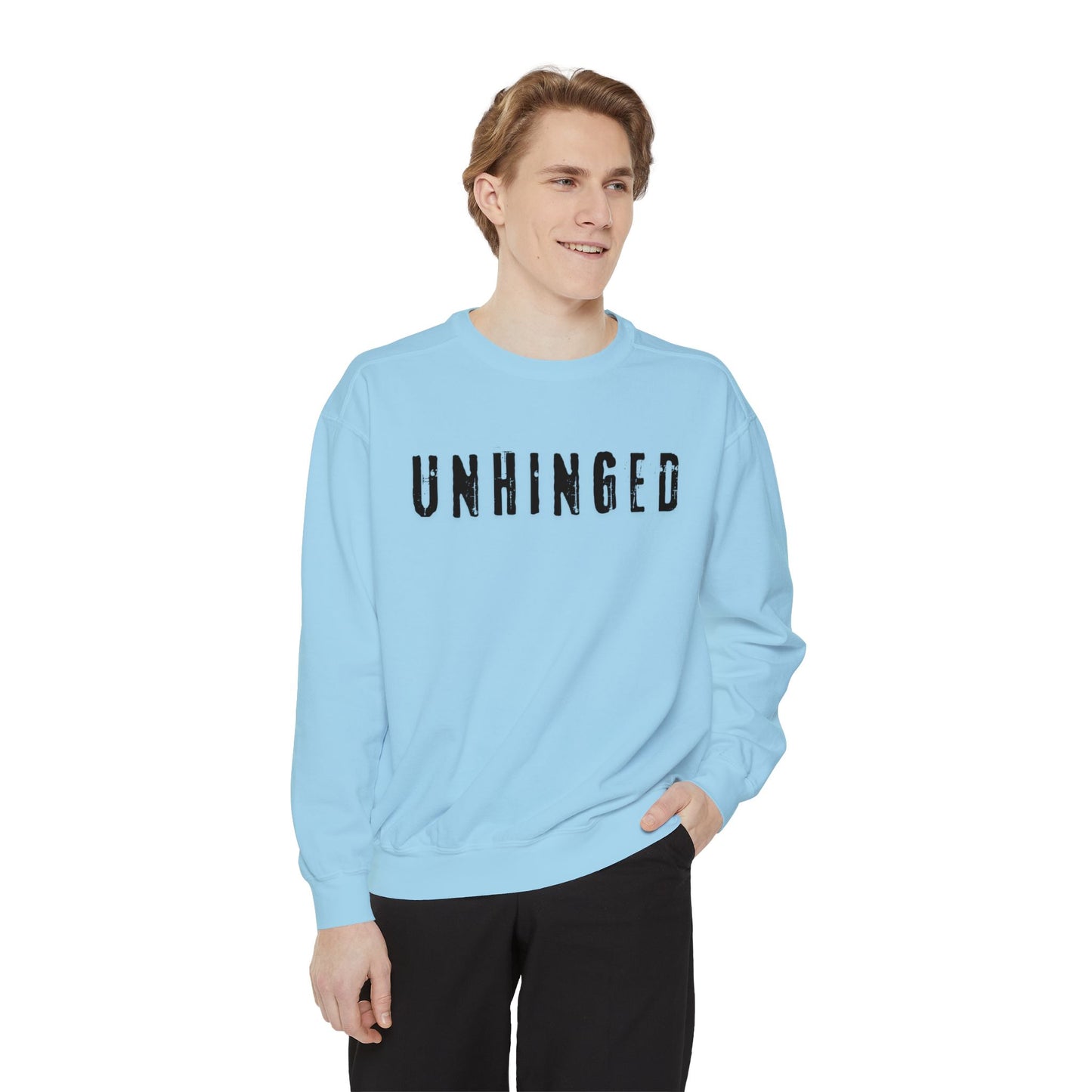 Unhinged Unisex Garment-Dyed Sweatshirt