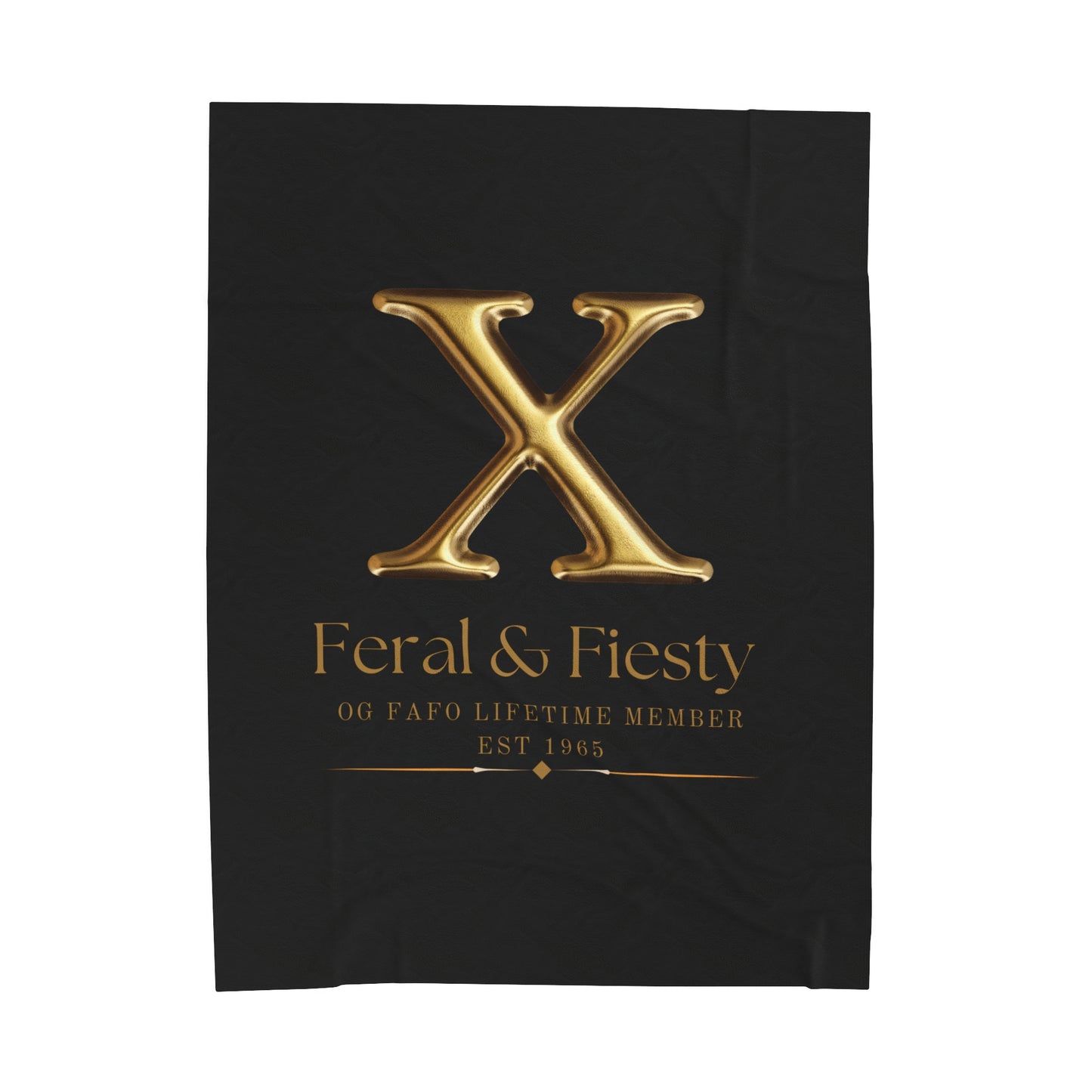 Feral & Fiesty Velveteen Plush Blanket