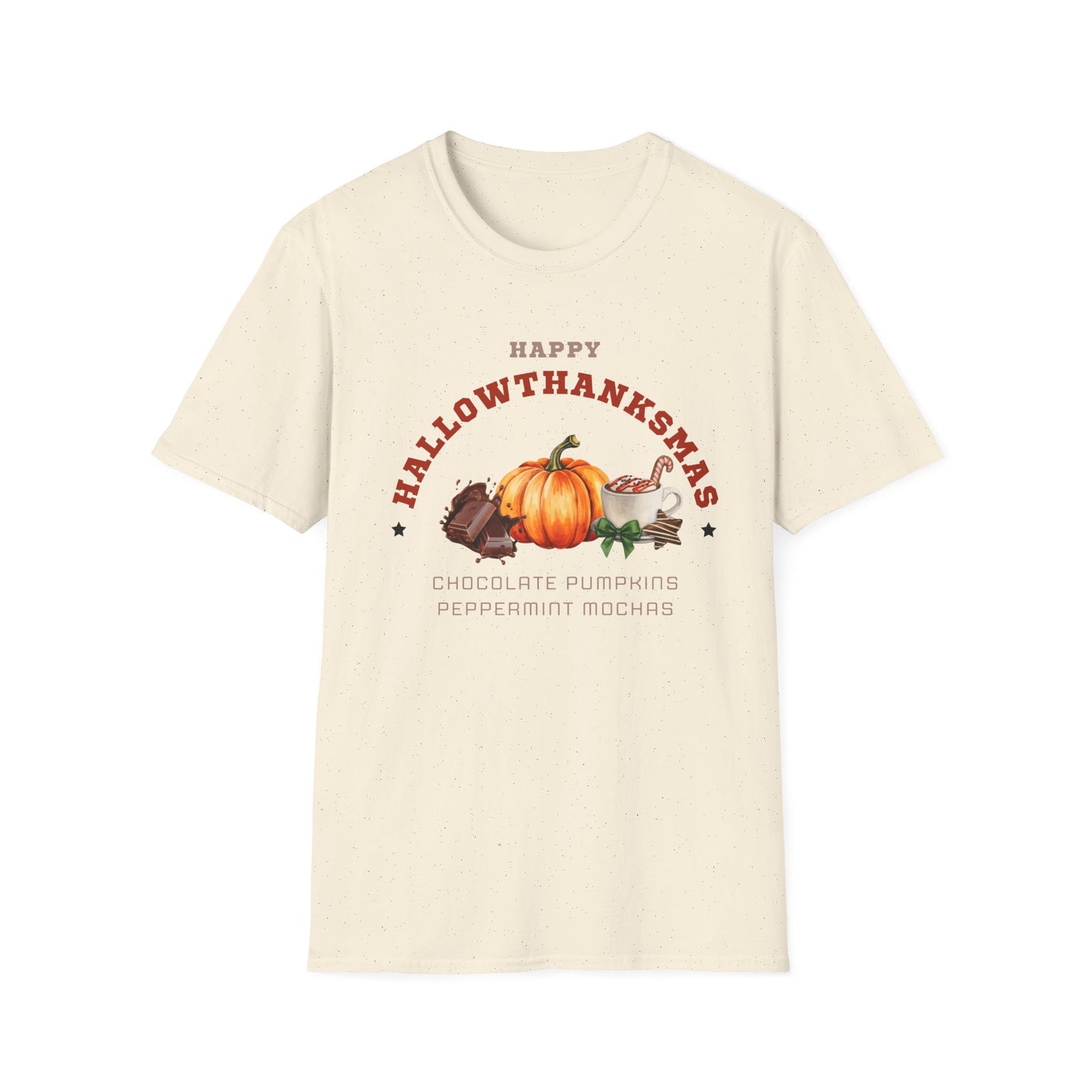 Happy Hallowthanksmas II Unisex Softstyle T-Shirt