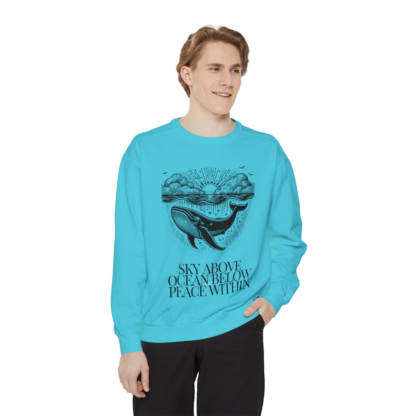 Sky Above Unisex Garment-Dyed Sweatshirt