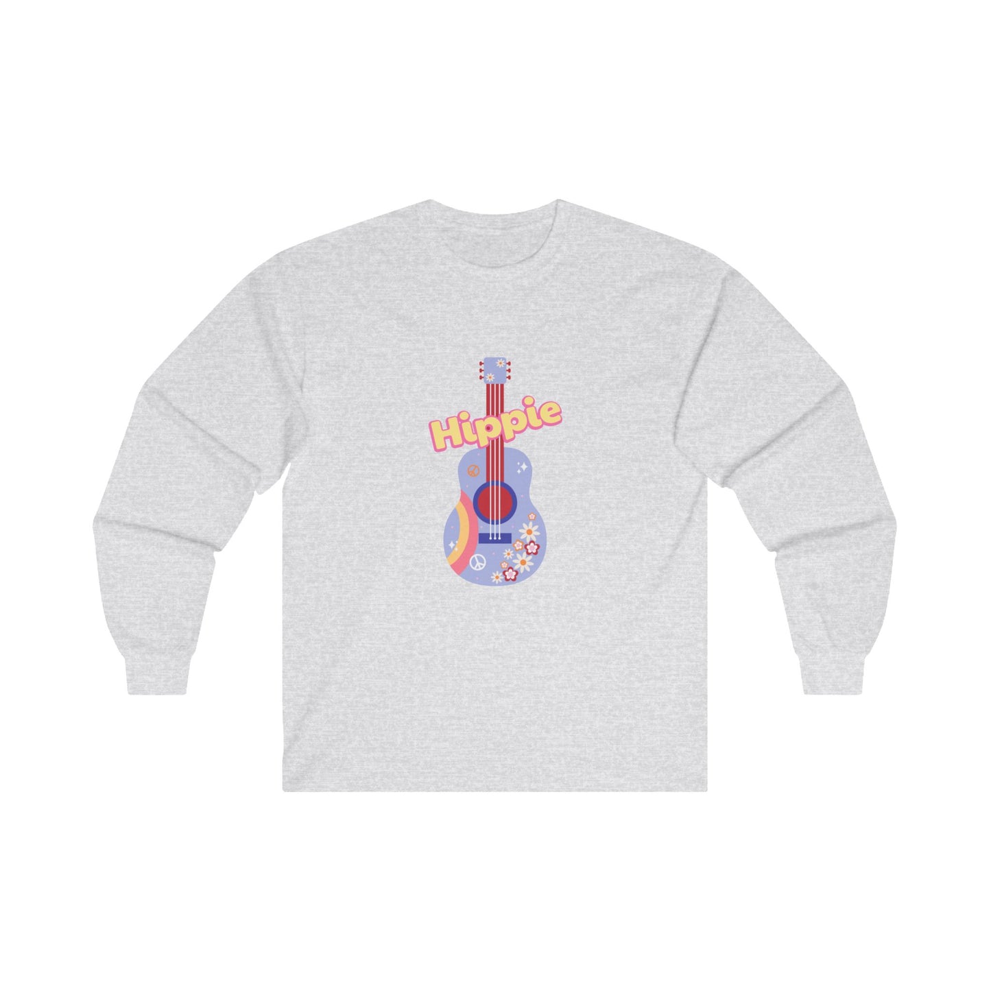 Hippie Guitar Unisex Ultra Cotton Long Sleeve Tee