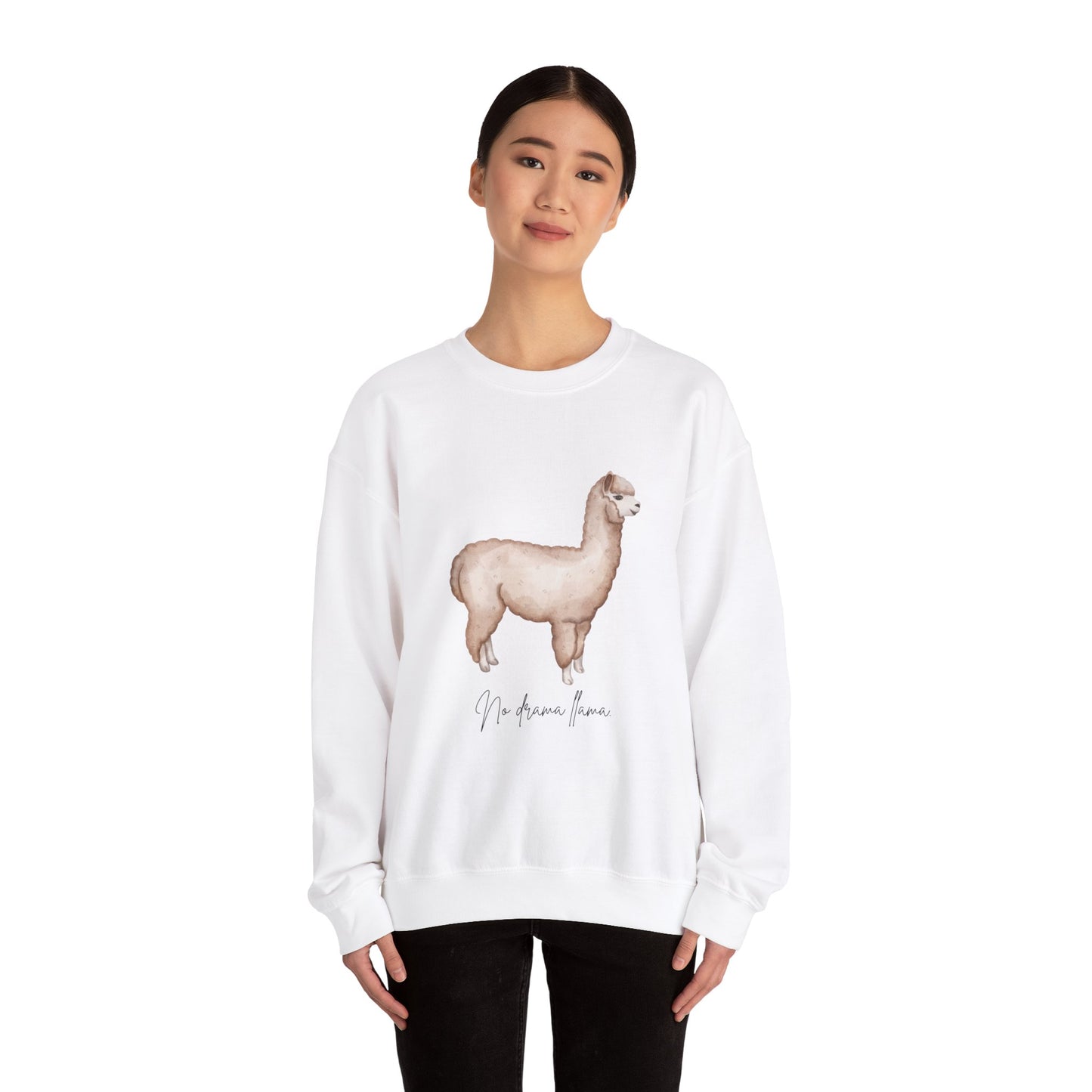 No Drama Llama Unisex Heavy Blend™ Crewneck Sweatshirt