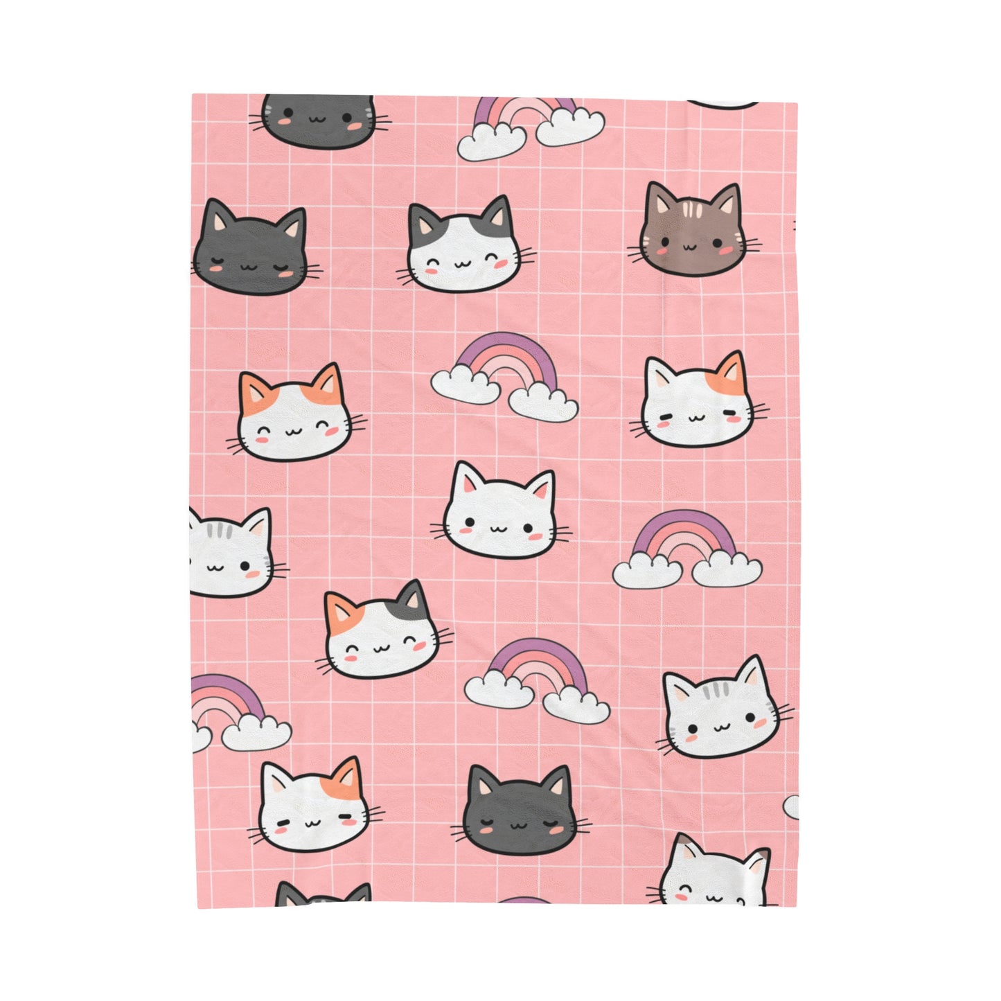 Cats Velveteen Plush Blanket