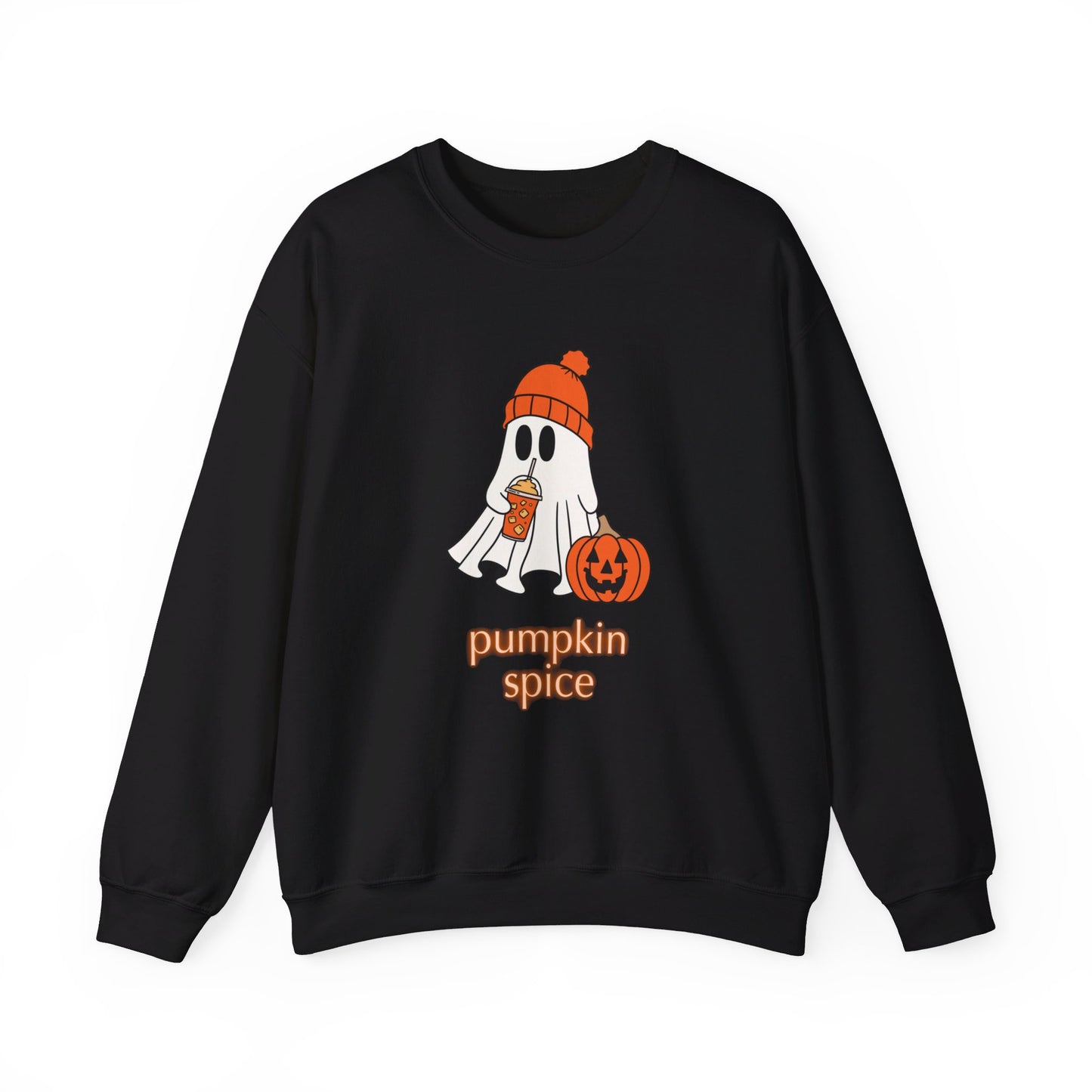 Pumpkin Spice Ghost Unisex Heavy Blend™ Crewneck Sweatshirt