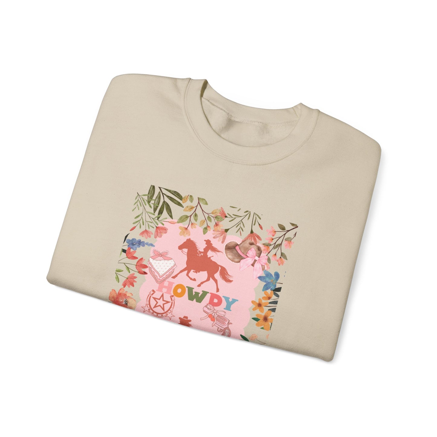 Howdy Floral Unisex Heavy Blend™ Crewneck Sweatshirt