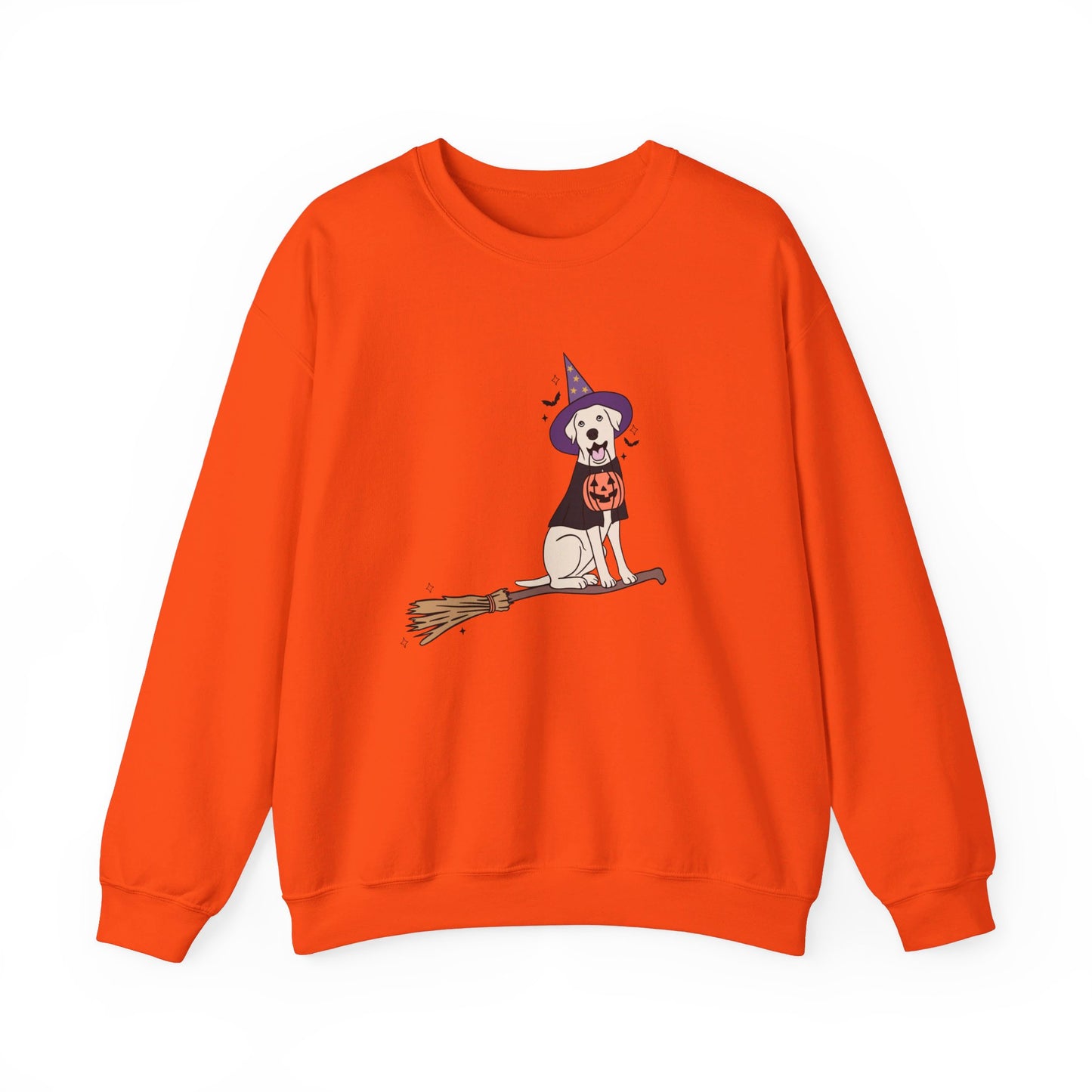 Retriever Witch Unisex Heavy Blend™ Crewneck Sweatshirt