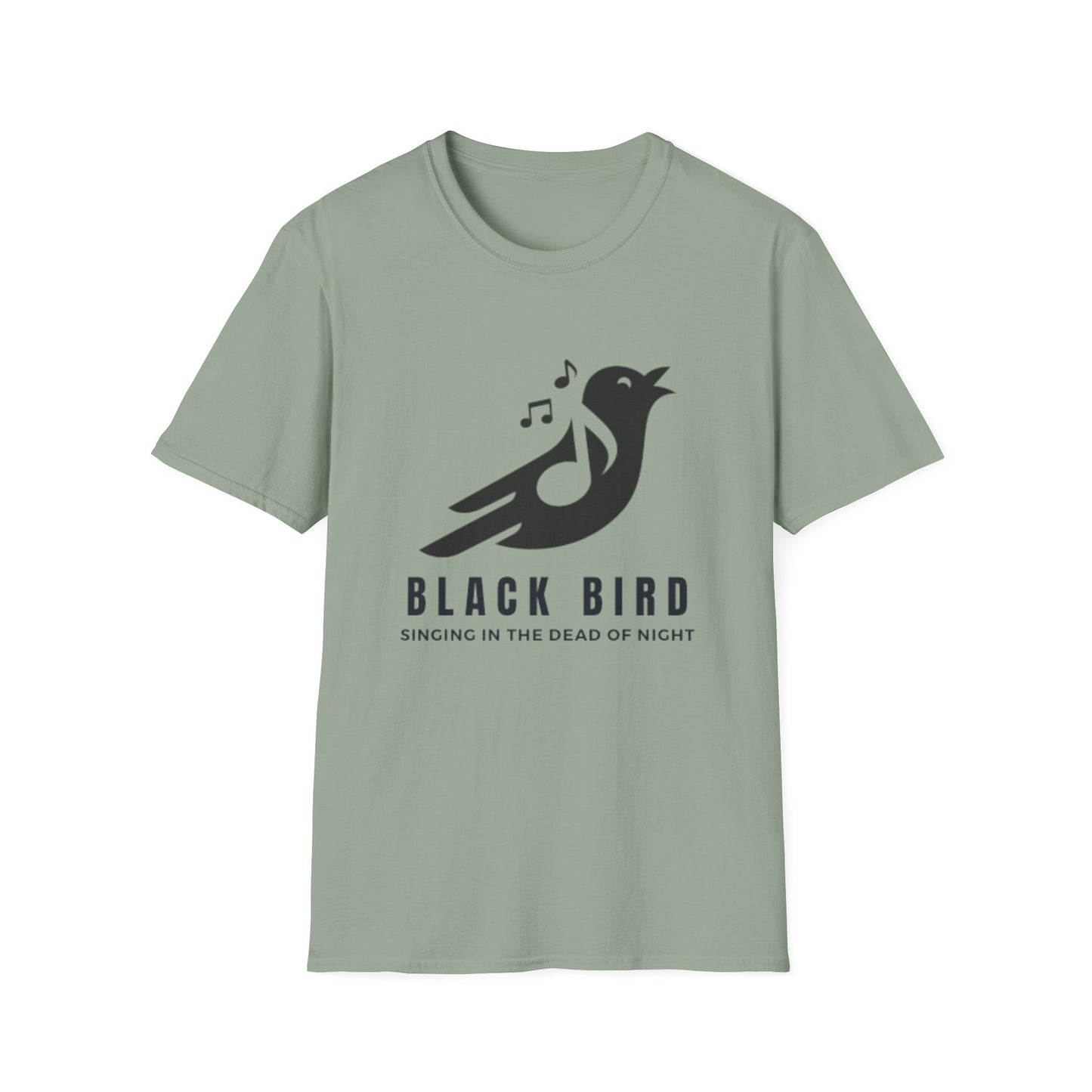 Black Bird Singing Unisex Softstyle T-Shirt