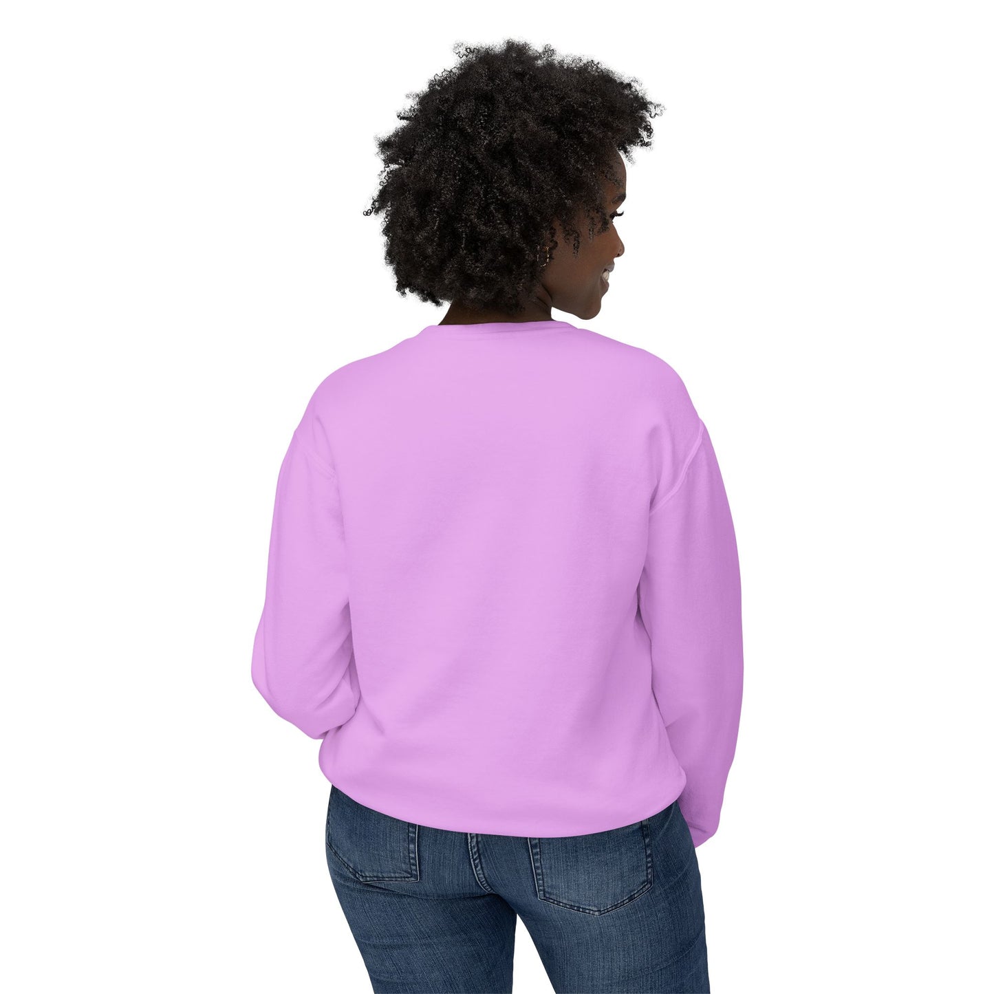 Pastel Peonies Unisex Lightweight Crewneck Sweatshirt