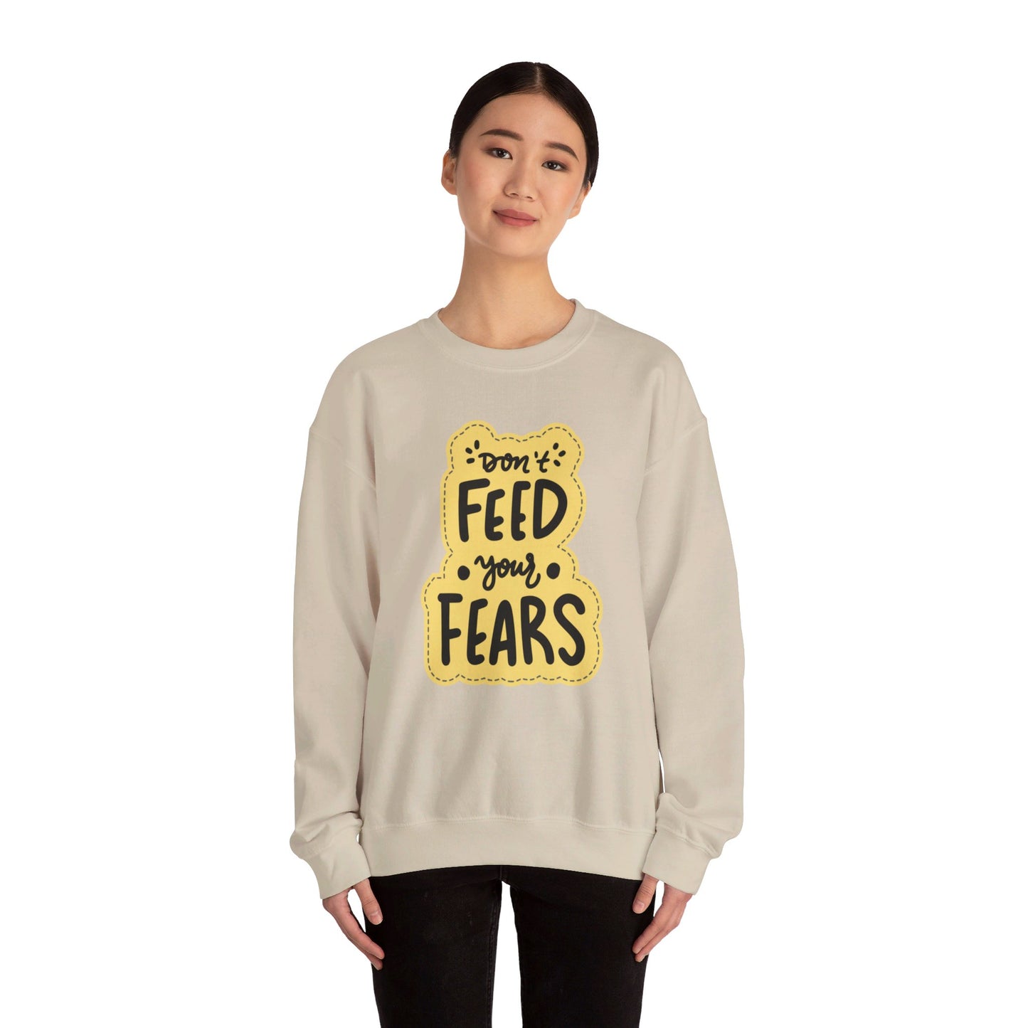 Don’t Feed Fears Unisex Heavy Blend™ Crewneck Sweatshirt