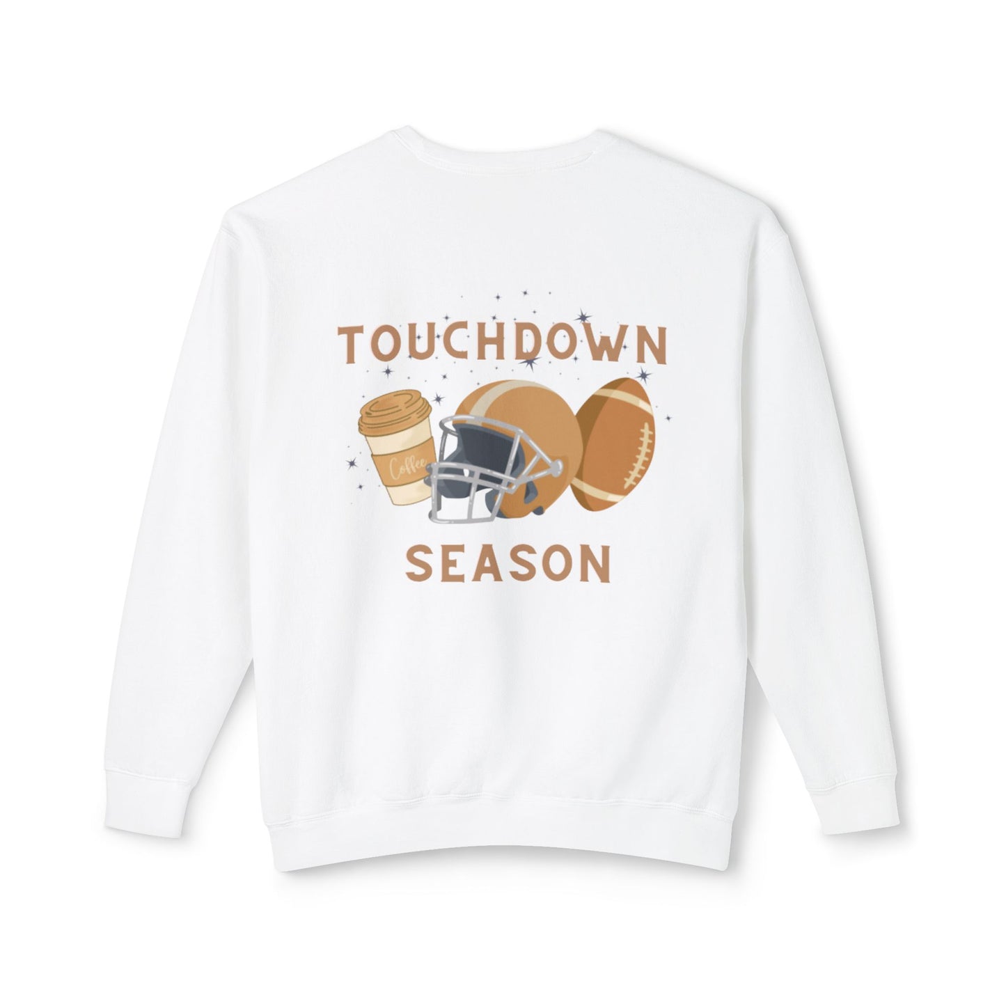 Touchdown Season Football Unisex Lightweight Crewneck Sweatshirt