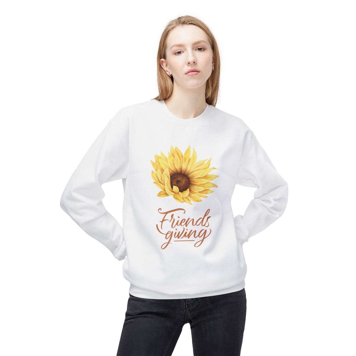 Friendsgiving Unisex Midweight Softstyle Fleece Crewneck Sweatshirt