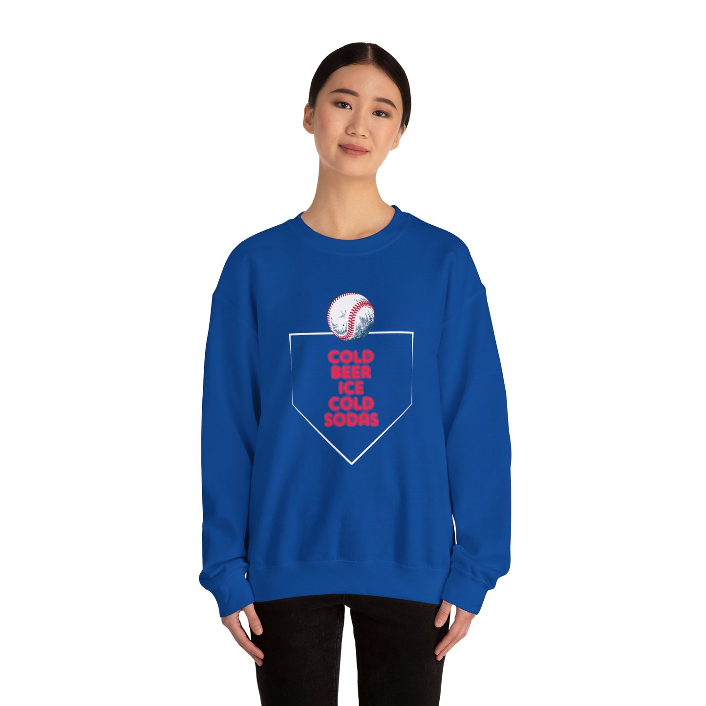 Cold Beer Ice Cold Sodas Unisex Heavy Blend™ Crewneck Sweatshirt