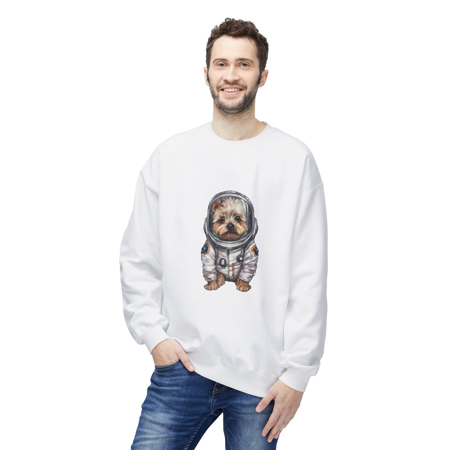 Yorky Space Unisex Midweight Softstyle Fleece Crewneck Sweatshirt