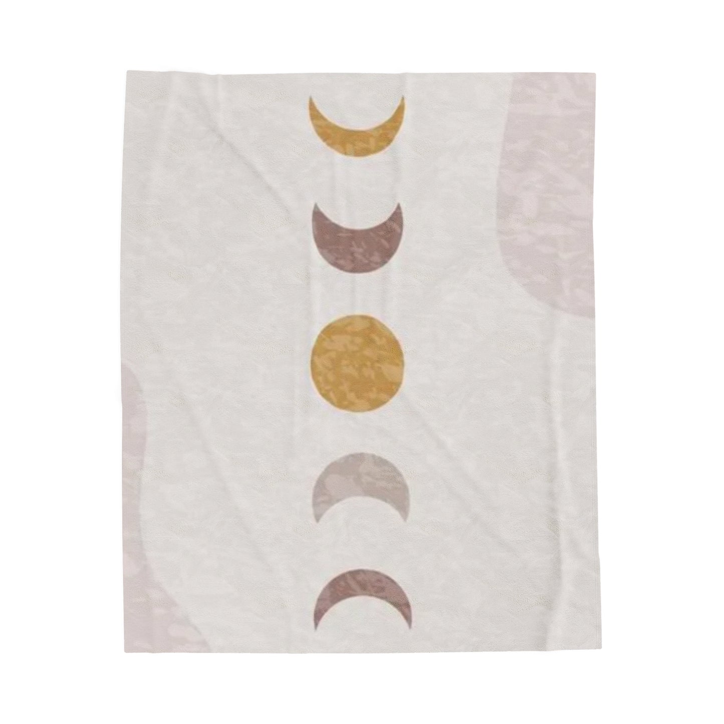 Moon Phase Velveteen Plush Blanket