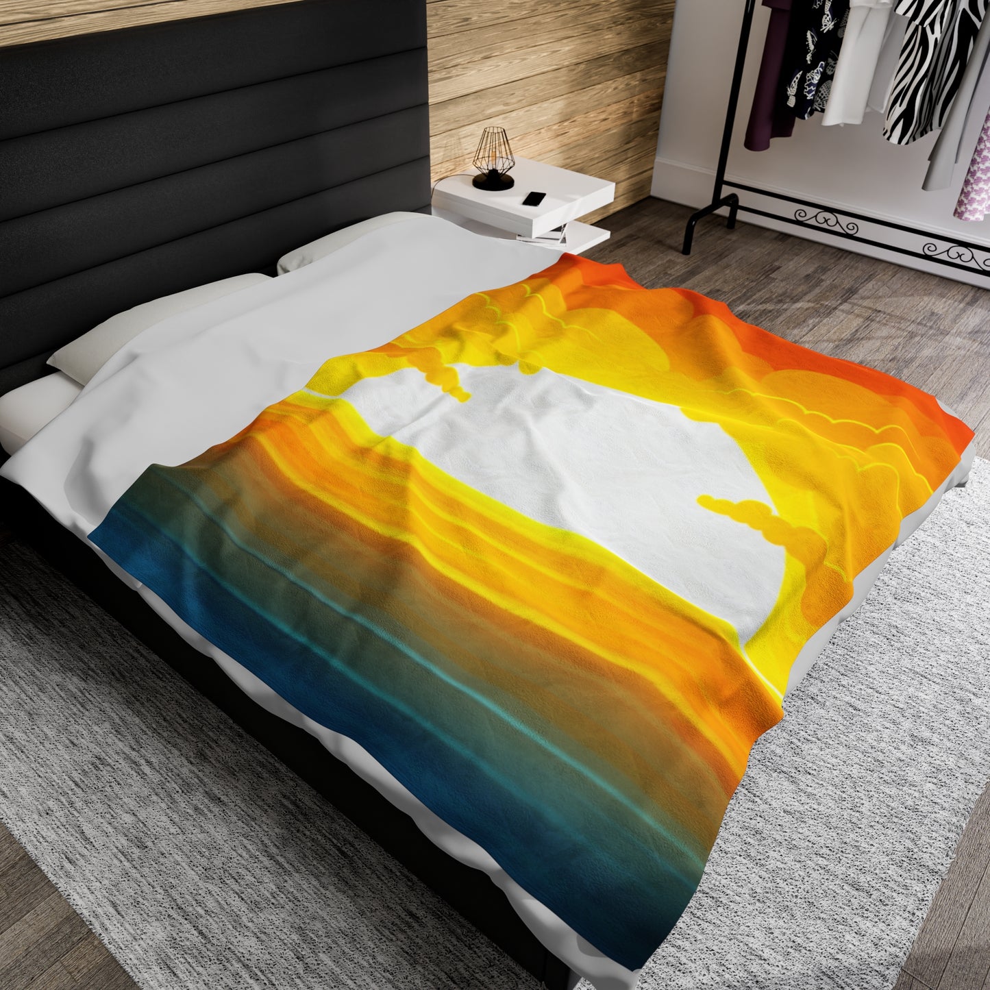 Rise & Shine Sunrise Velveteen Plush Blanket