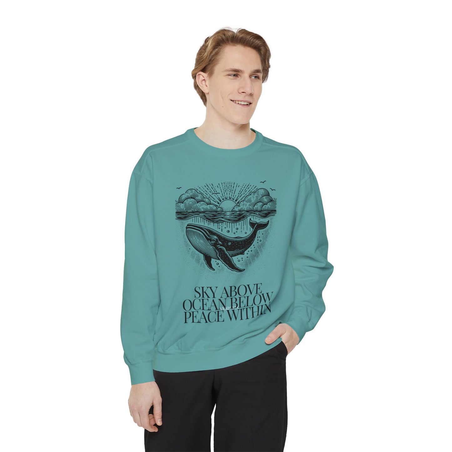 Sky Above Unisex Garment-Dyed Sweatshirt