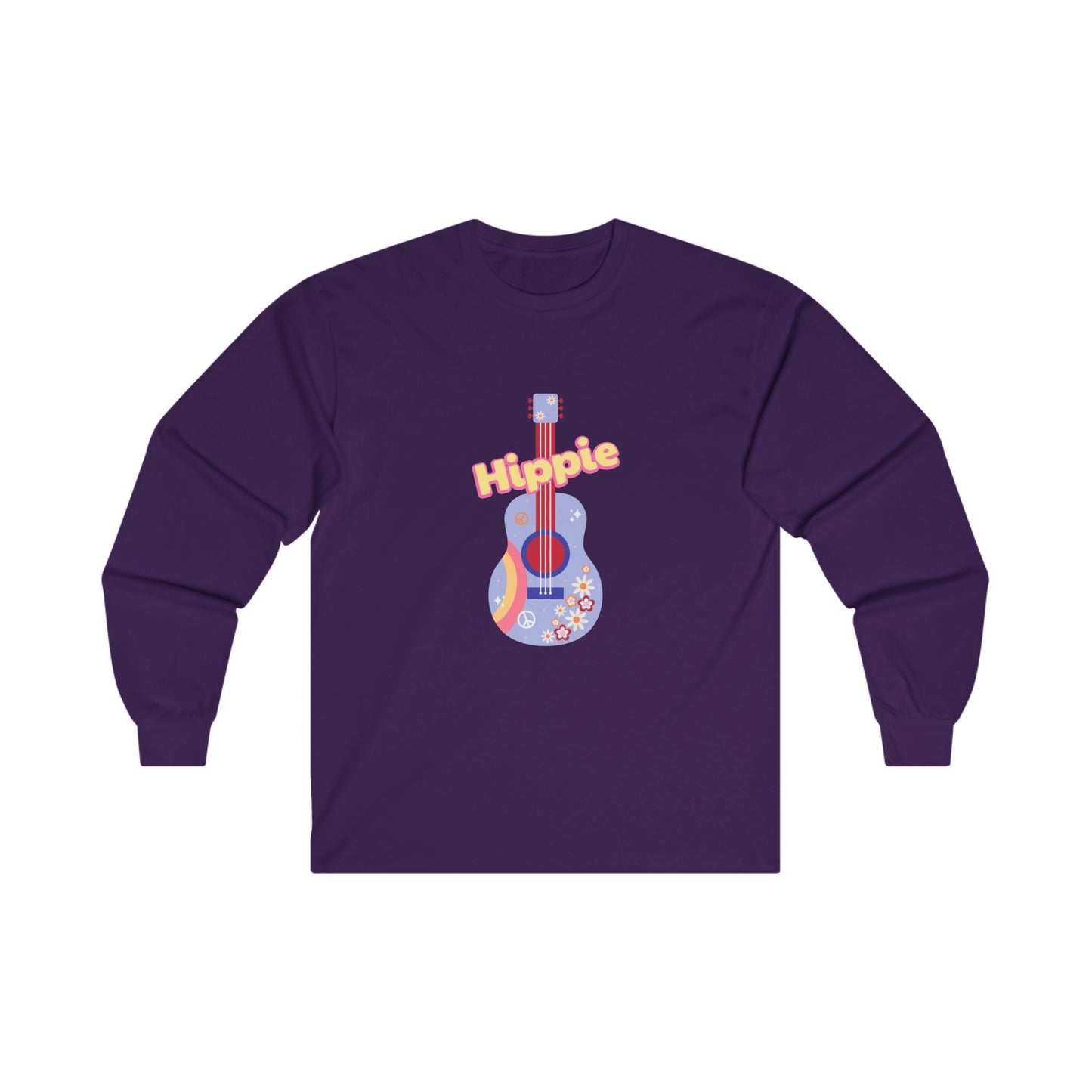 Hippie Guitar Unisex Ultra Cotton Long Sleeve Tee