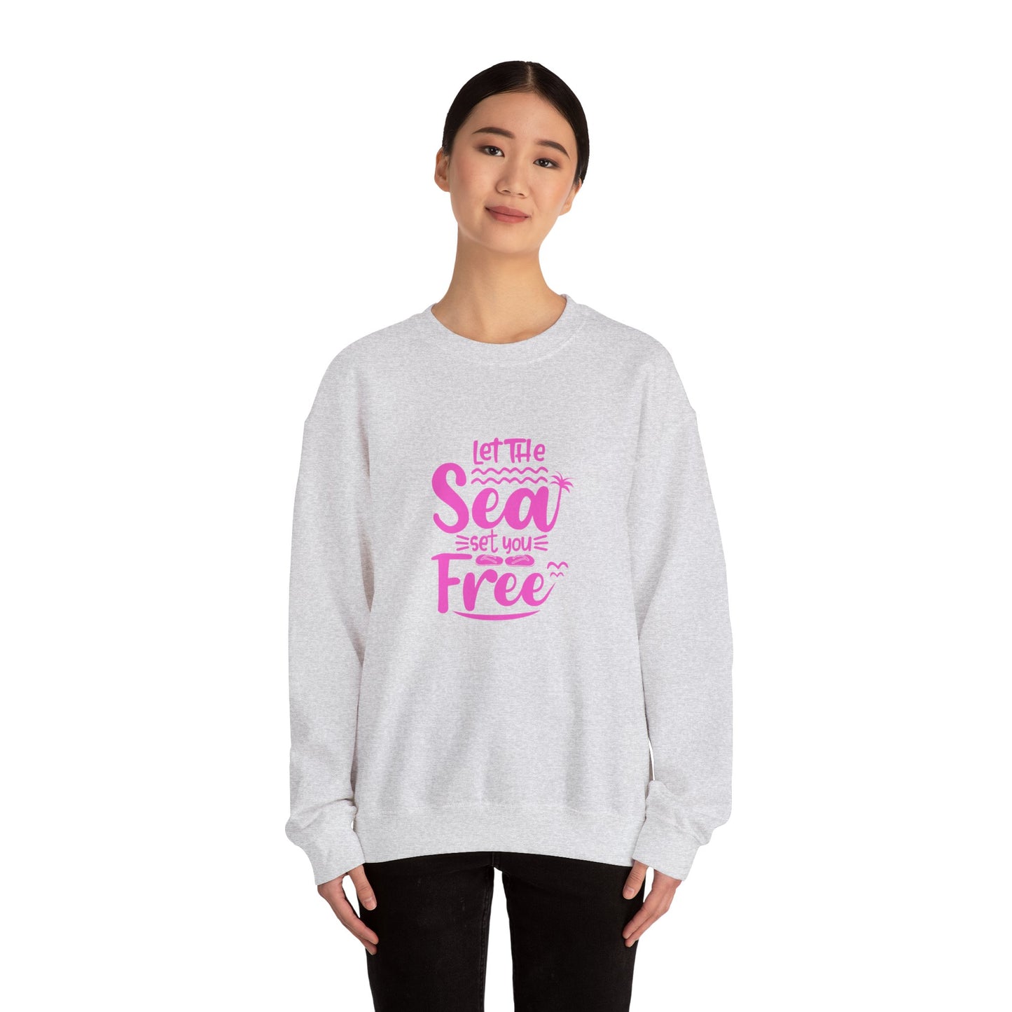 Let the Sea Set You Free Unisex Heavy Blend™ Crewneck Sweatshirt