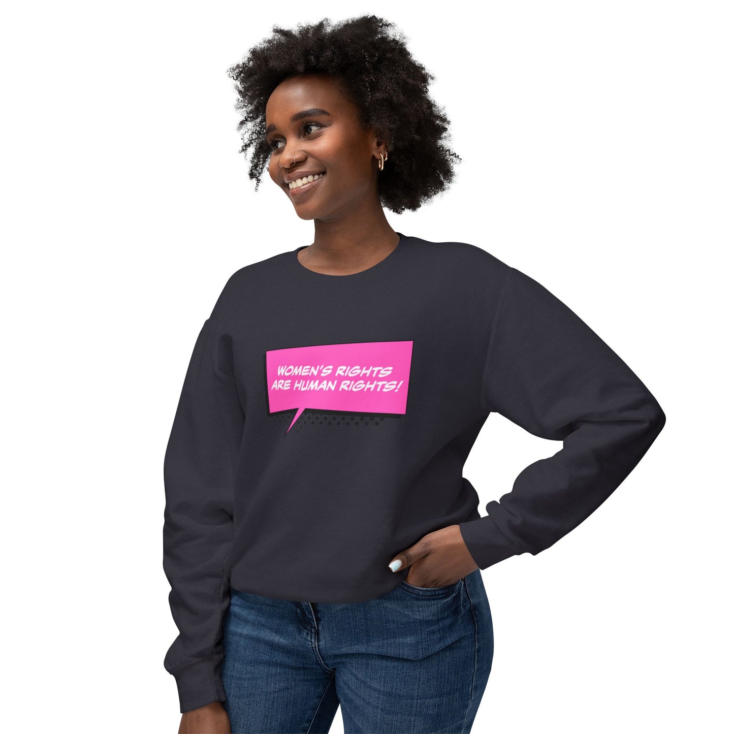 Women’s Rights Human Rights Unisex Lightweight Crewneck Sweatshirt