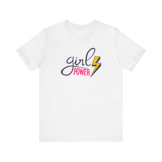 Girl Power Womens Unisex Jersey Short Sleeve Tee