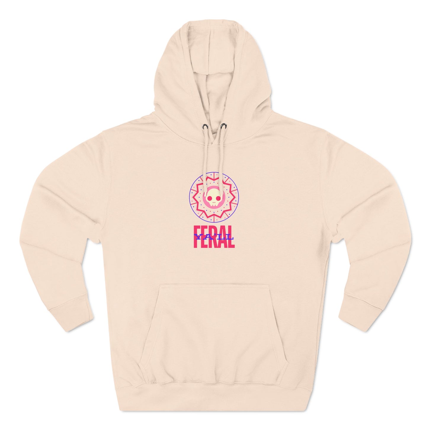 Feral Three-Panel Fleece Hoodie