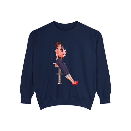 Pinup Unisex Garment-Dyed Sweatshirt