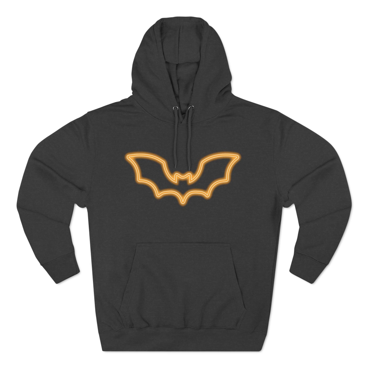 Neon Bat Three-Panel Fleece Hoodie