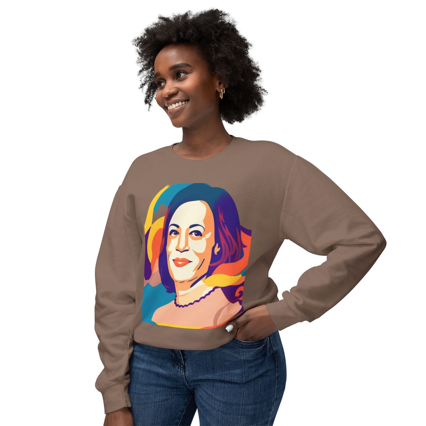 Kamala Unisex Lightweight Crewneck Sweatshirt