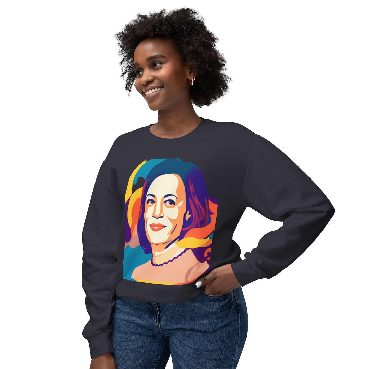 Kamala Unisex Lightweight Crewneck Sweatshirt