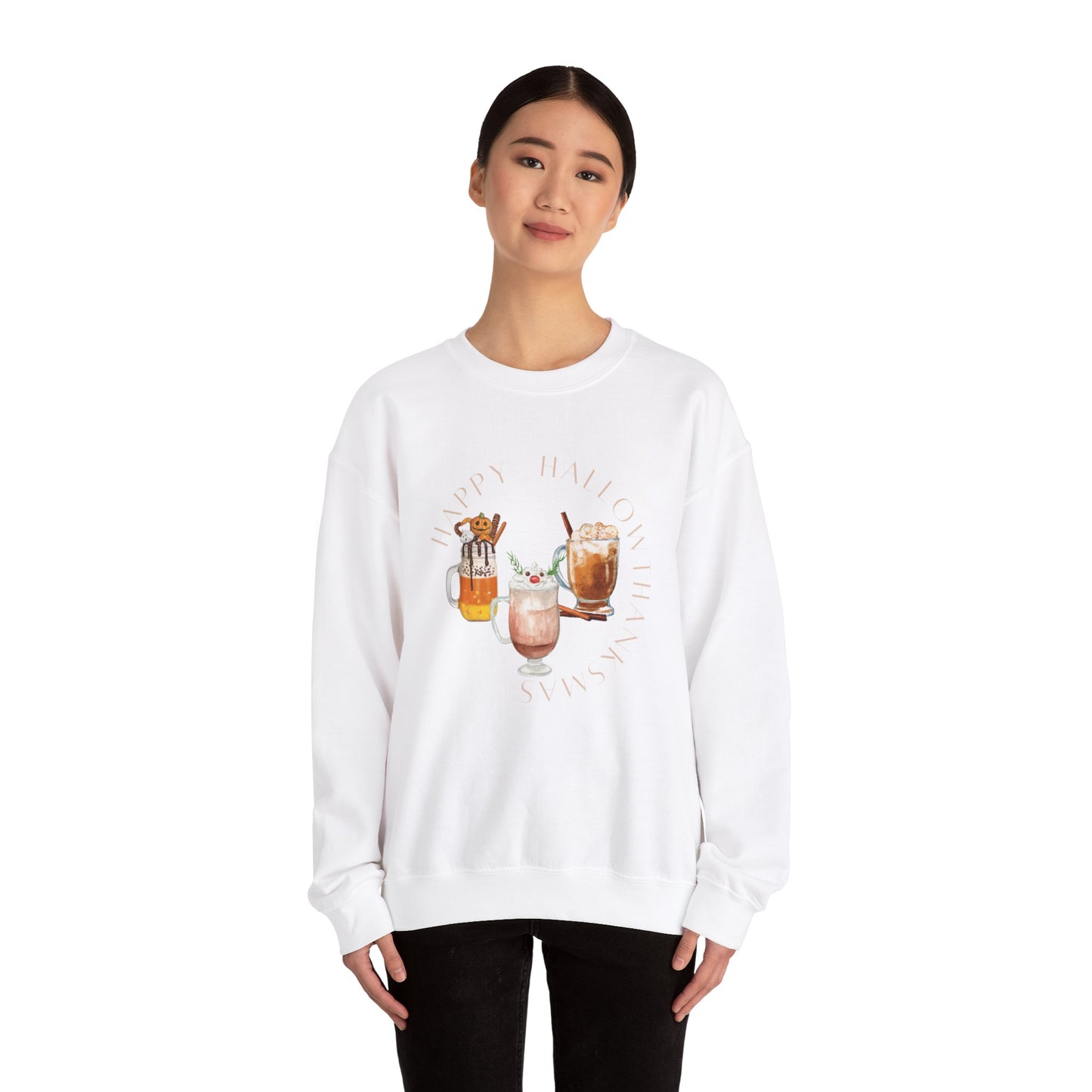 Hallothanksmas Cafe Unisex Heavy Blend™ Crewneck Sweatshirt