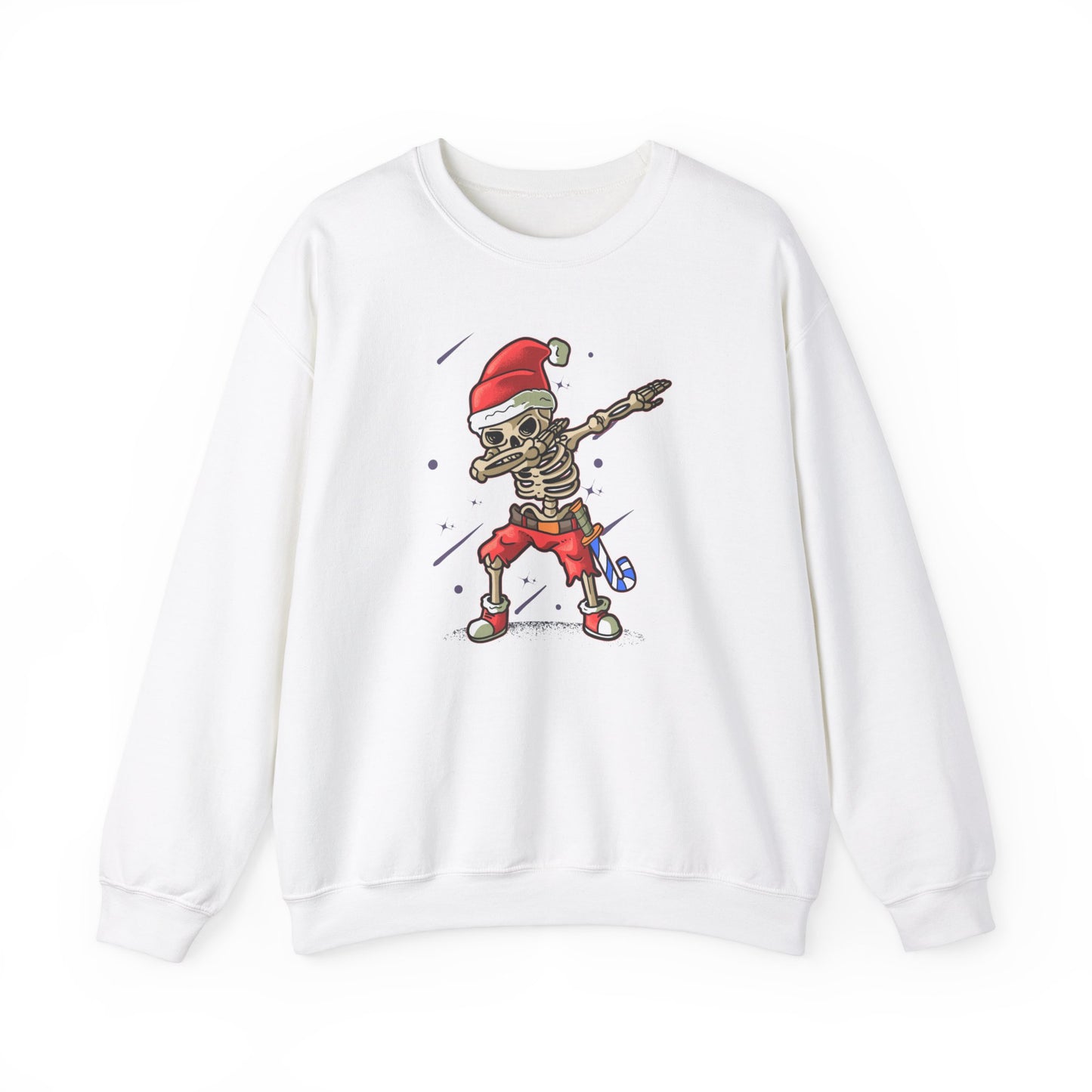 Skelly Dabbin Santa Unisex Heavy Blend™ Crewneck Sweatshirt