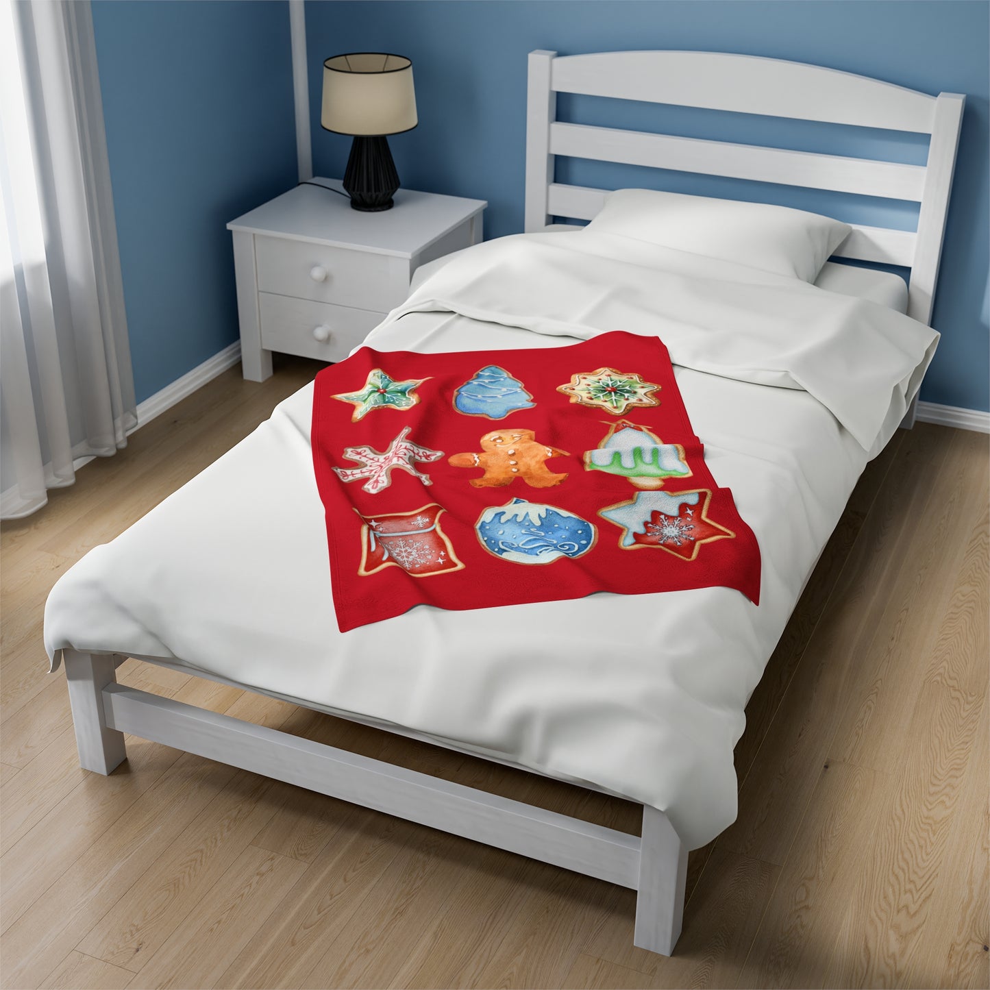 Iced Christmas Velveteen Plush Blanket