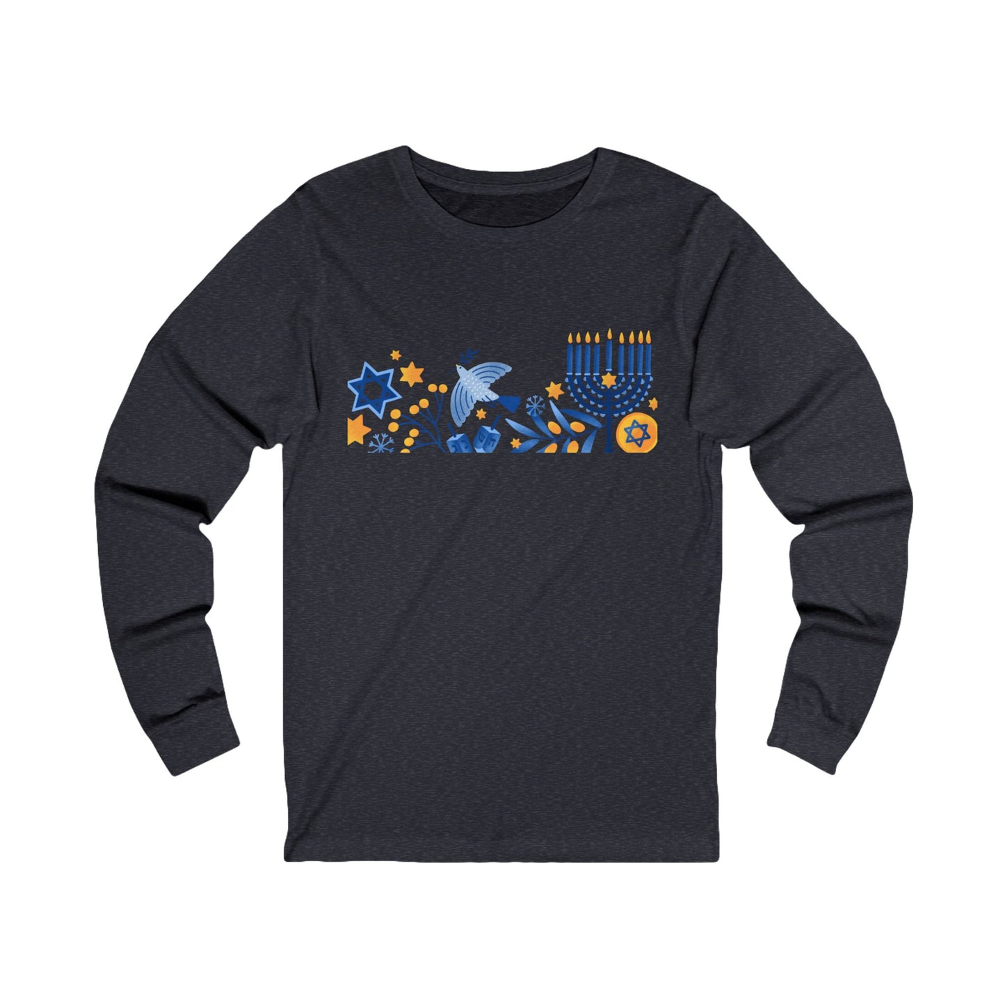 Celebrate Hanukkah Unisex Jersey Long Sleeve Tee