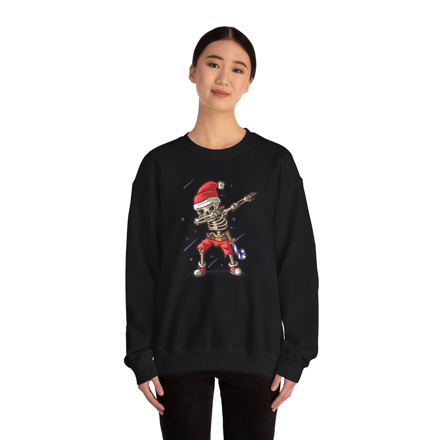 Skelly Dabbin Santa Unisex Heavy Blend™ Crewneck Sweatshirt