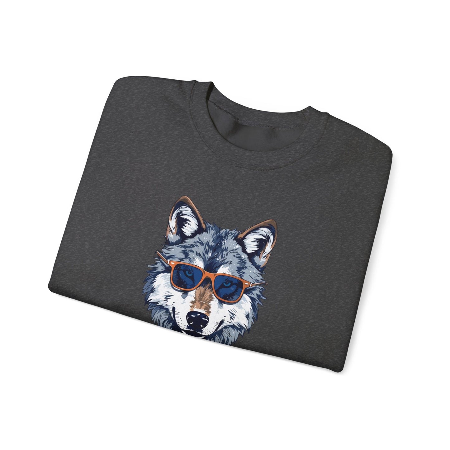 Runs With Wolves Unisex Heavy Blend™ Crewneck Sweatshirt