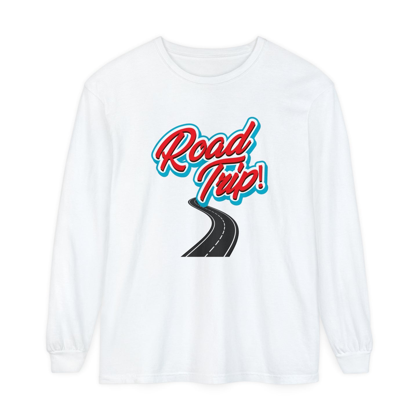 Road Trip Unisex Garment-dyed Long Sleeve T-Shirt