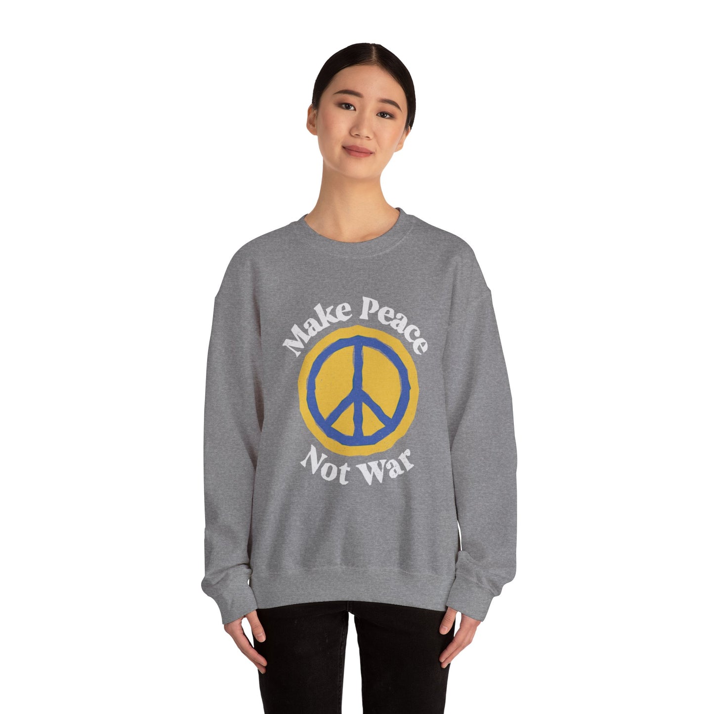 Peace Not War Unisex Heavy Blend™ Crewneck Sweatshirt