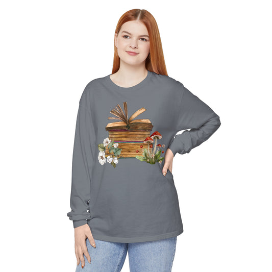 Vintage Books Unisex Garment-dyed Long Sleeve T-Shirt