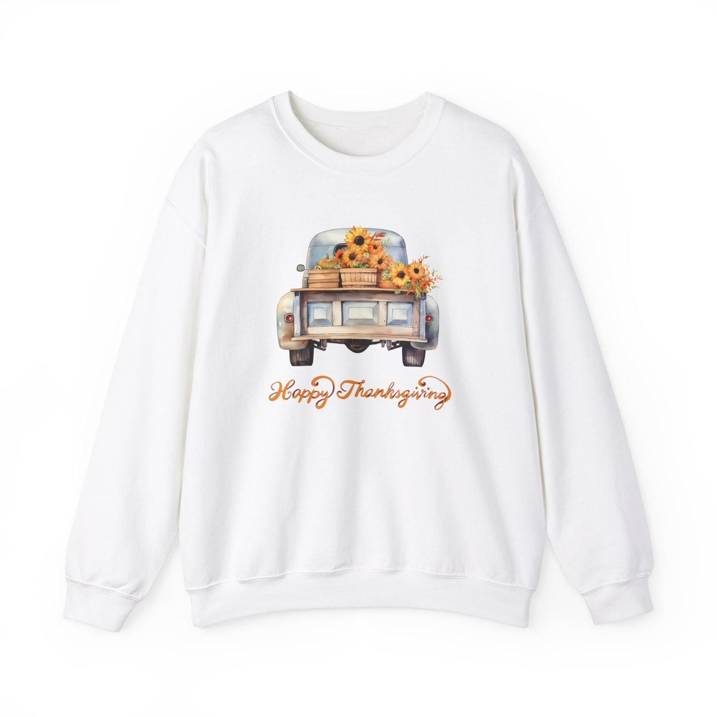 Vintage Truck Thanksgiving Unisex Heavy Blend™ Crewneck Sweatshirt