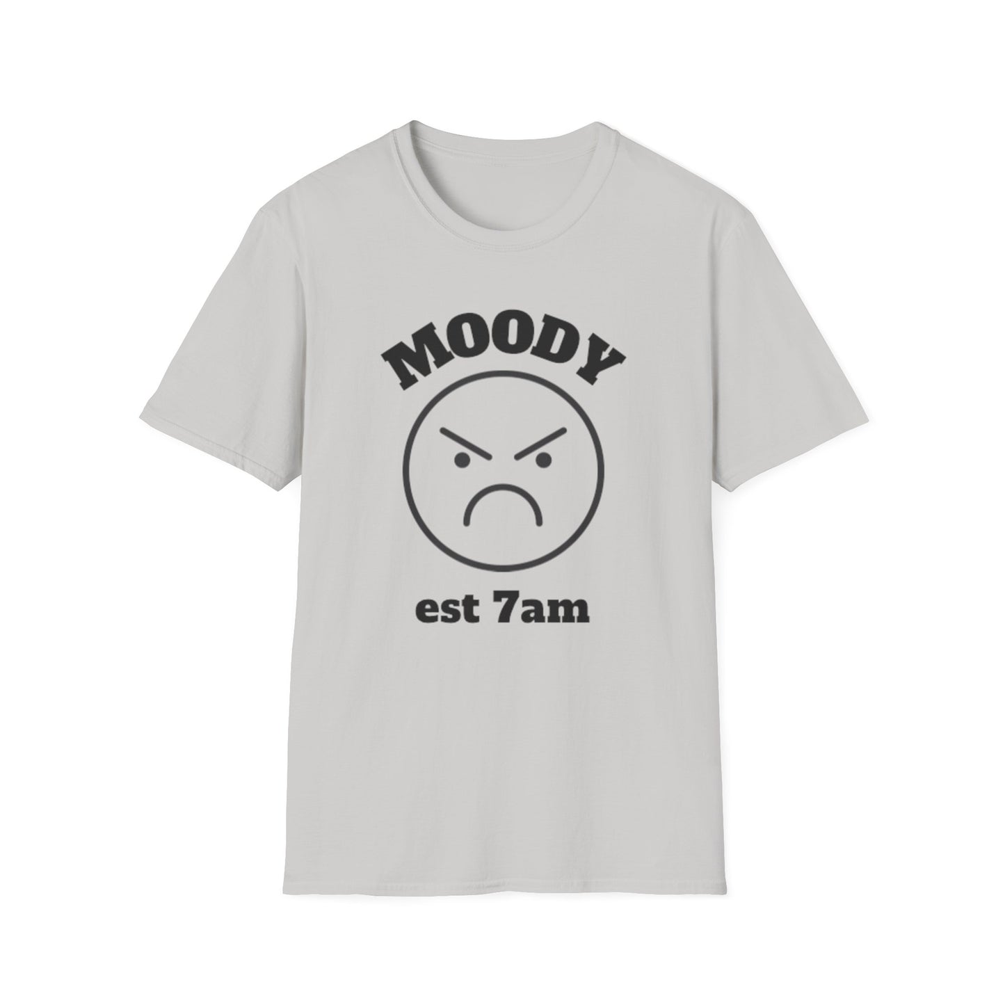 Moody Est 7AM Unisex Softstyle T-Shirt