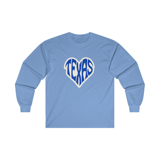 Texas Heart Unisex Ultra Cotton Long Sleeve Tee