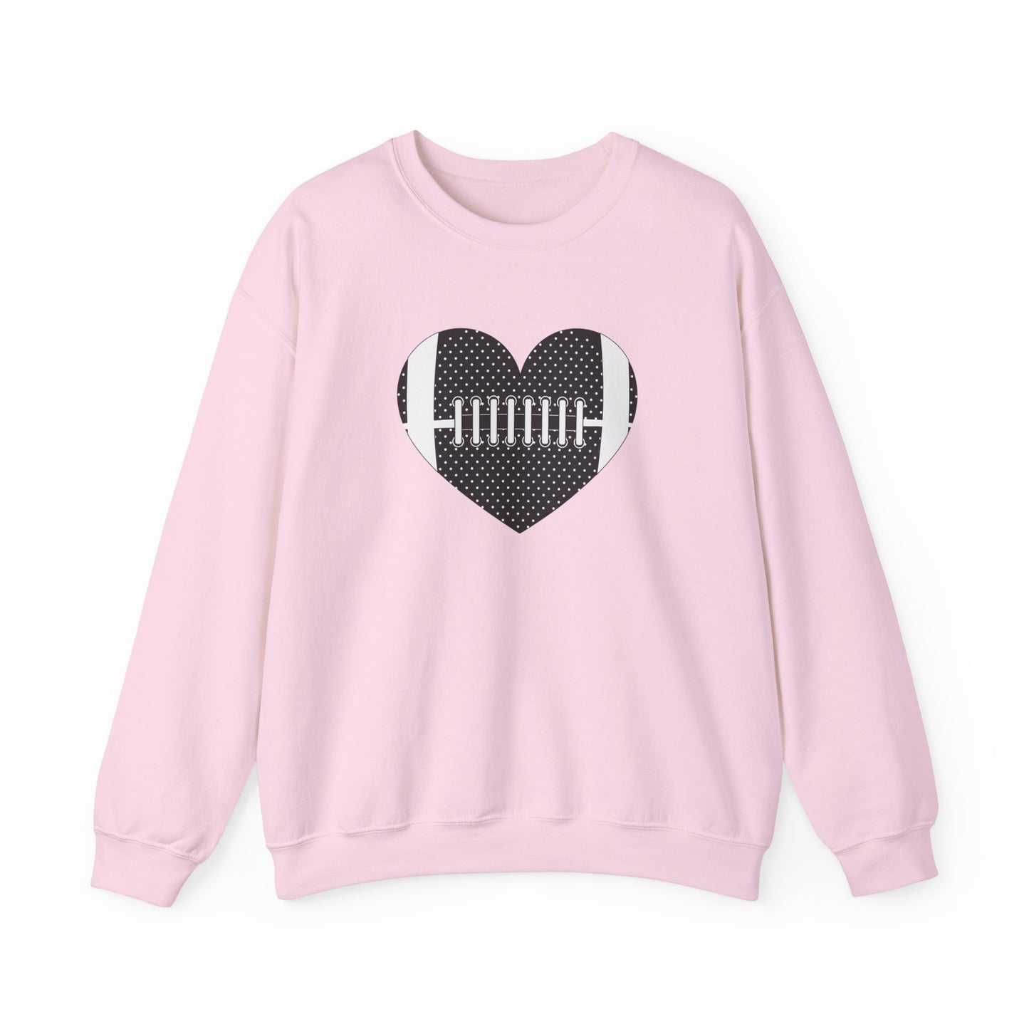 Football Heart Unisex Heavy Blend™ Crewneck Sweatshirt