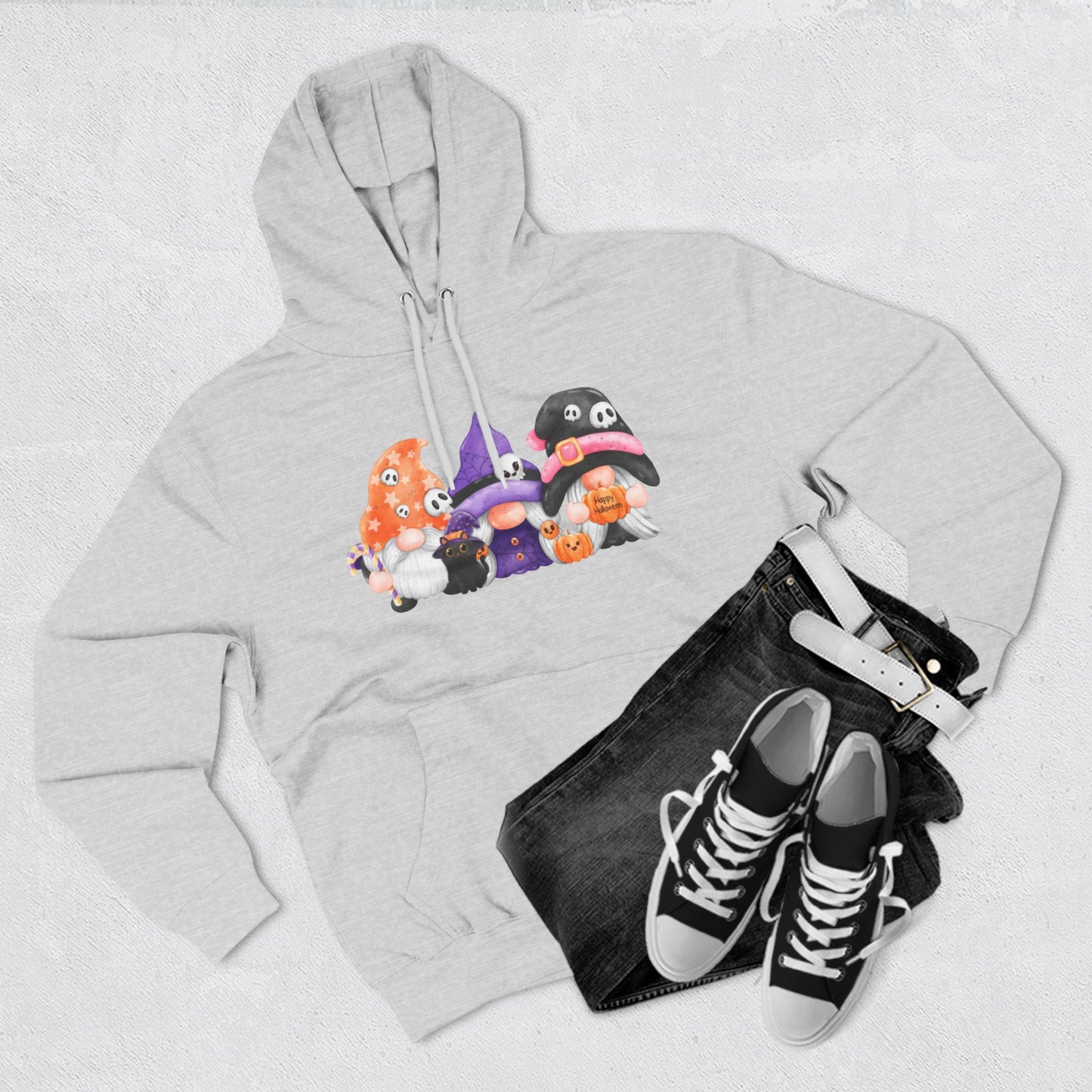 Hallow Gnomies Three-Panel Fleece Hoodie