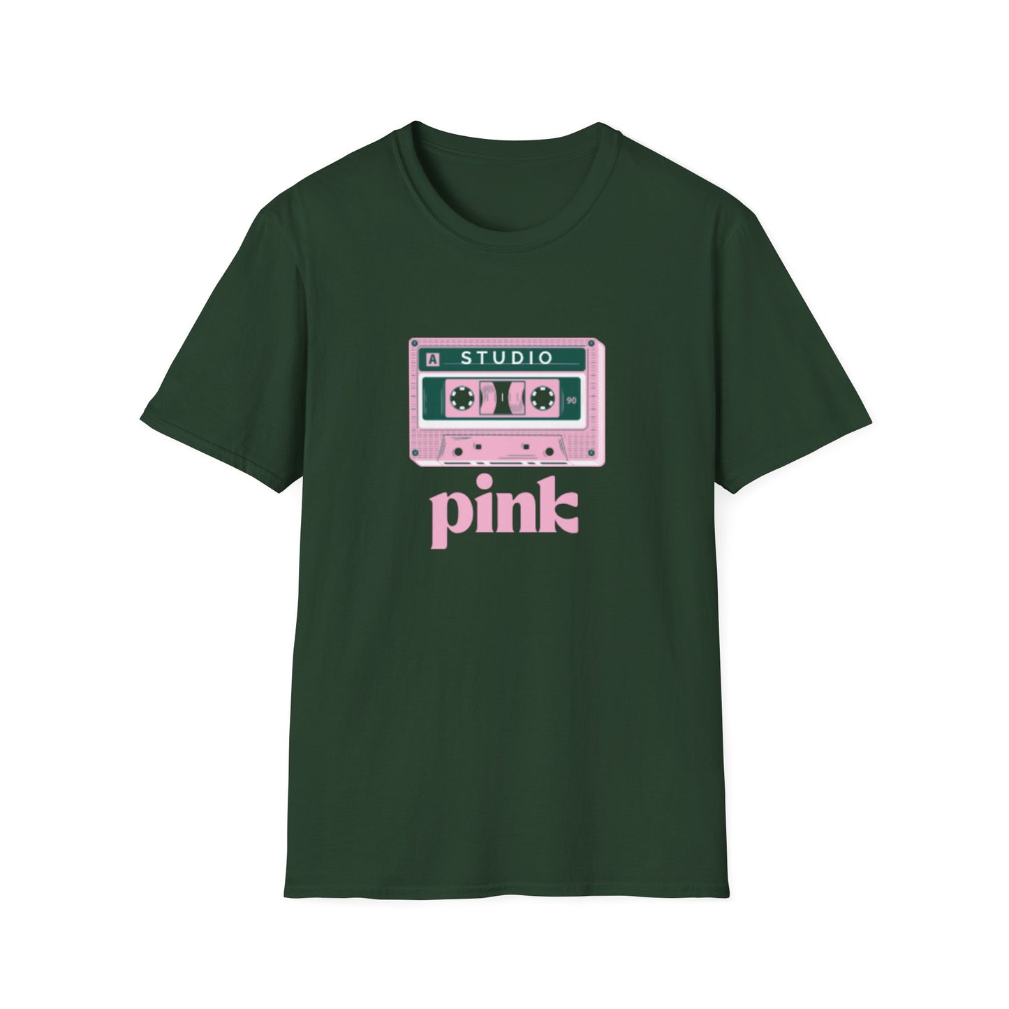 Pink Cassette Unisex Softstyle T-Shirt