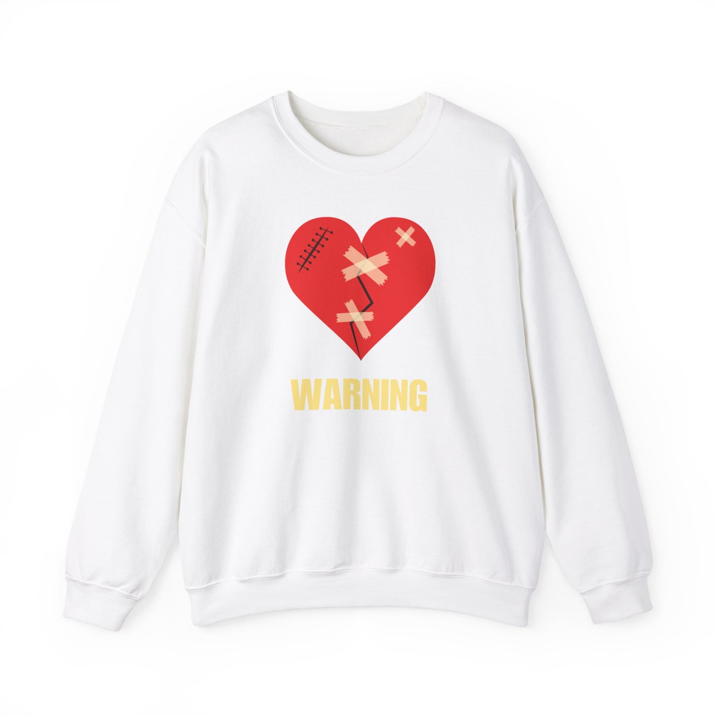 Warning Heartbreak Unisex Heavy Blend™ Crewneck Sweatshirt